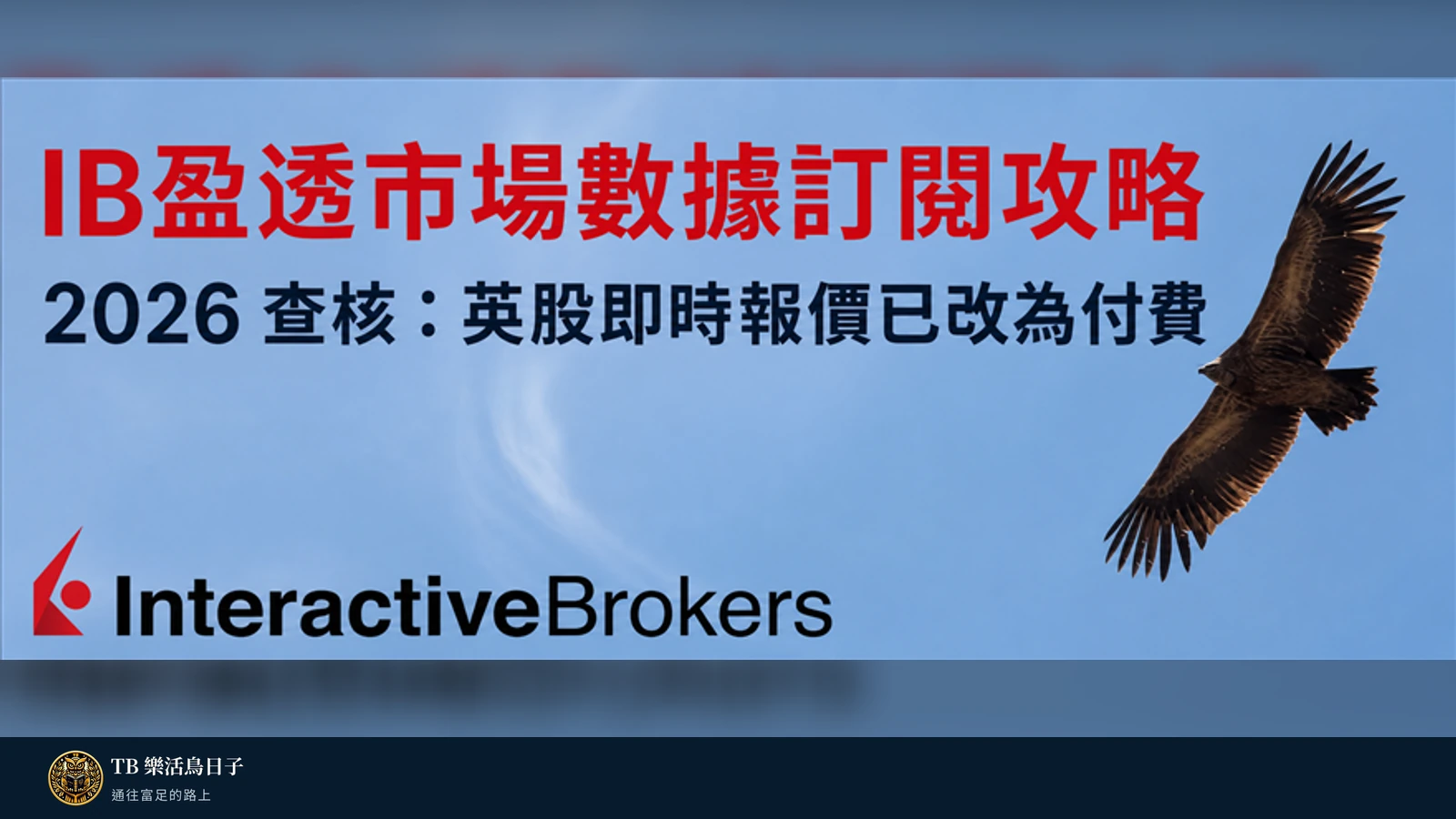 IB盈透市場數據訂閱圖解攻略：2026年英股即時報價已改為付費原標題圖